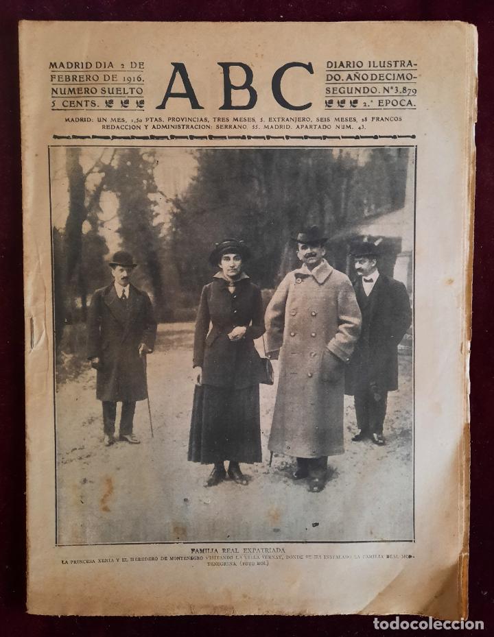 Coleccionismo de Revistas y Peri&oacute;dicos: ABC N⁰ 3879 02-FEBRERO-1916 - I GUERRA MUNDIAL (VER FOTOS).