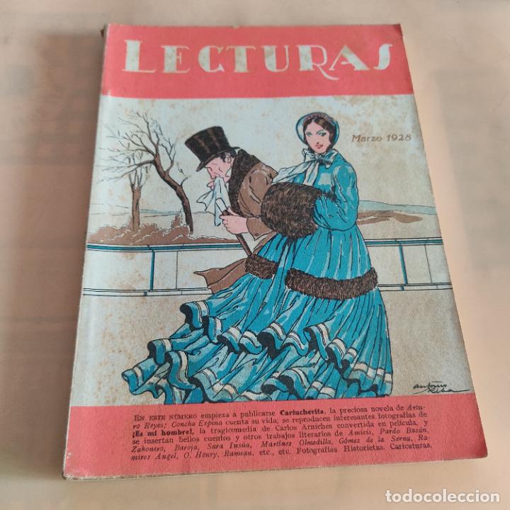 Collection Magazines and Newspapers: LECTURAS. A&Ntilde;O VIII. NUMERO 82. MARZO 1928. CARTUCHERITA. LA PERLA. 258- 370 PAGS.
