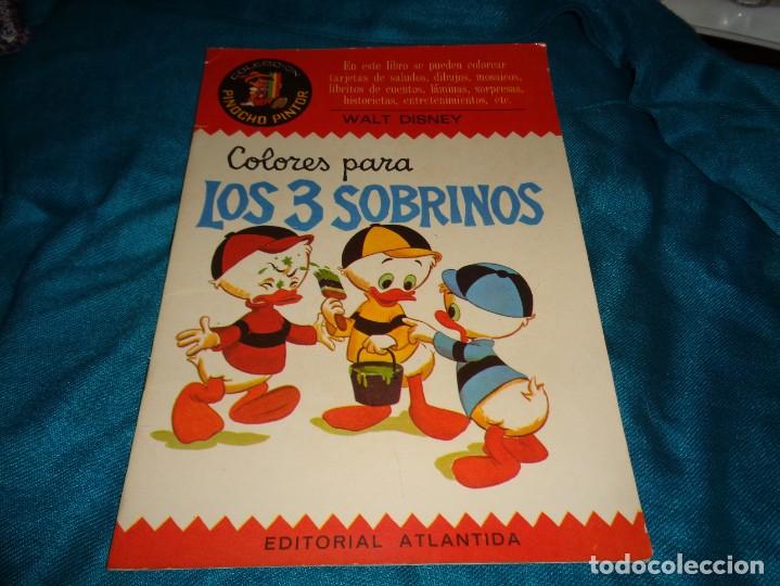 Coleccionismo de Revistas y Peri&oacute;dicos: COLORES PARA LOS 3 SOBRINOS. COLECCION PINOCHO PINTOR. WALT DISNEY.EDT. ATLANTIDA, BUENOS AIRES 1970