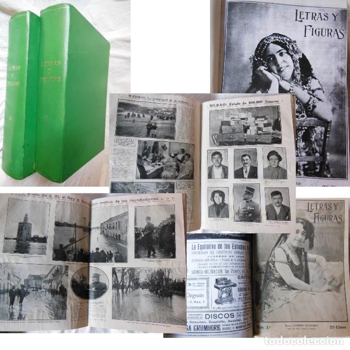 Colecionismo de Revistas e Jornais: LETRAS Y FIGURAS. N&ordm;1 al 59 Desde Febrero de 1911 a 9 Marzo de 1912. Valencia
