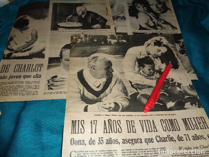 Coleccionismo de revistas y peri&oacute;dicos: RECORTE : ENTREVISTA A LA MUJER DE CHARLIE CHAPLIN. AMA, AGTO 1960