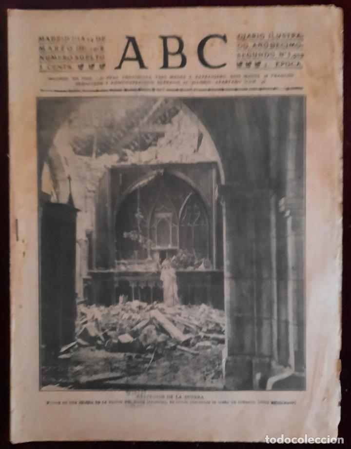 Coleccionismo de Revistas y Peri&oacute;dicos: ABC N⁰ 3920 14-MARZO-1916 - I GUERRA MUNDIAL (VER FOTOS). DESTROZOS DE LA GUERRA.