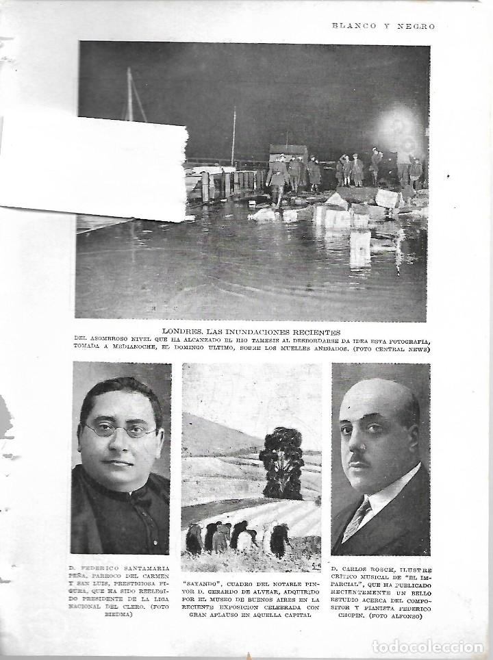Collection Magazines and Newspapers: BYN.1928. INUNDACIONES LONDRES FEDERICO SANTAMARIA CARLOS BOSCH GERARDO DE ALVEAR VI&Ntilde;ETA SILENO