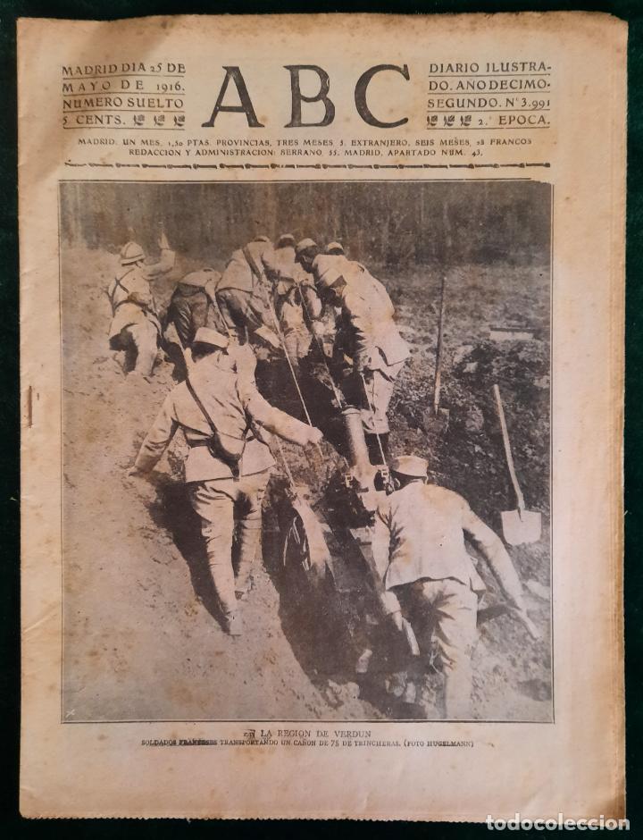 Coleccionismo de Revistas y Peri&oacute;dicos: ABC N⁰ 3991 25-MAYO-1916 - I GUERRA MUNDIA (VER FOTOS). LA REGION DE VERDUN.