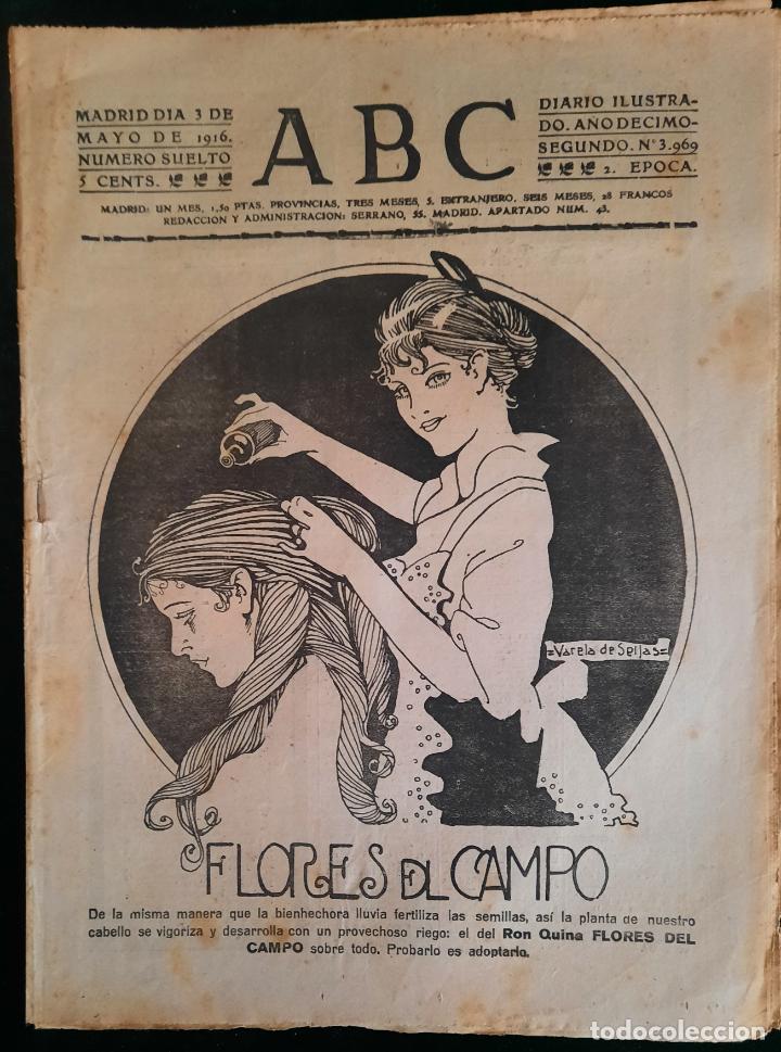 Coleccionismo de Revistas y Peri&oacute;dicos: ABC N⁰ 3969 03-MAYO-1916 - I GUERRA MUNDIAL (VER FOTOS). LA FIESTA DEL 2 DE MAYO EN MADRID.