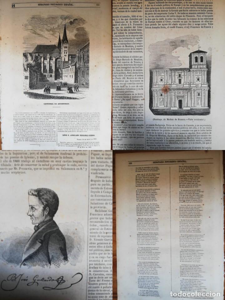Colecionismo de Revistas e Jornais: SEMANARIO PINTORESCO ESPA&Ntilde;OL: N&ordm;21, 22 mayo 1853 Catedral Augsburgo, Santiago Medina de Rioseco