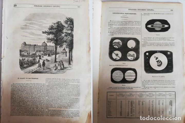 Coleccionismo de revistas y peri&oacute;dicos: SEMANARIO PINTORESCO ESPA&Ntilde;OL: N 29, 17 julio 1853: El palacio de las Tuller&iacute;as, Calles y casas de Ma