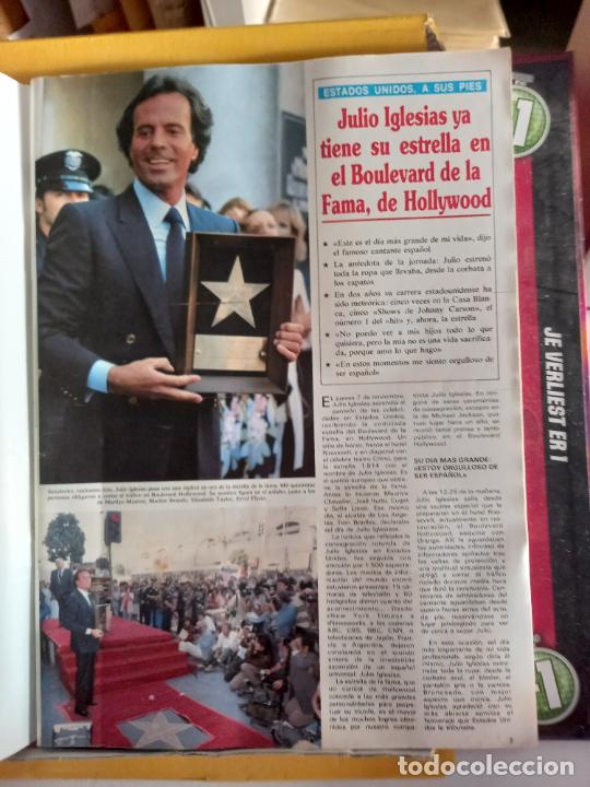 Coleccionismo de Revistas y Peri&oacute;dicos: julio iglesias en el sunset boulevard estrella en el paseo de la fama