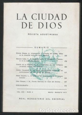 Coleccionismo de revistas y peri&oacute;dicos: LA CIUDAD DE DIOS. Vol. CXC N&ordm;. 2 (La aqida ahl-al-Islam, la Araucana y el Arauco domado, etc. )