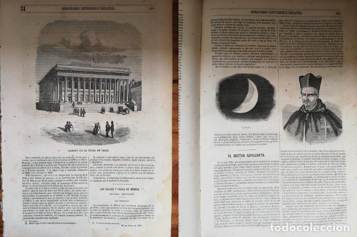 Coleccionismo de revistas y peri&oacute;dicos: SEMANARIO PINTORESCO ESPA&Ntilde;OL: N&ordm;31 ,31 julio 1853: Palacio de la bolsa de Par&iacute;s / Palais du borse