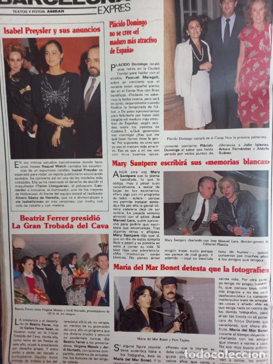 Coleccionismo de Revistas y Peri&oacute;dicos: maria del mar bonet isabel preysler placido domingo beatriz ferrer mary santpere