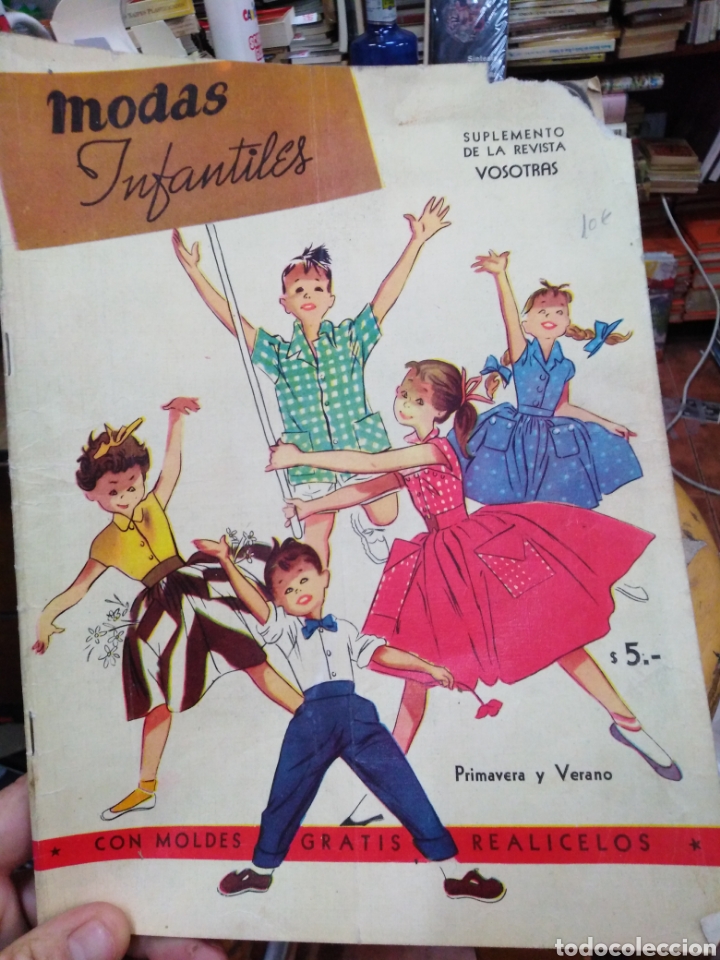Collectionnisme de Revues et Journaux: REVISTA MODAS INFANTILES SUPLEMENTO DE LA REVISTA VOSOTRAS/PRIMAVERA Y VERANO-CON MOLDES GRATIS REAL