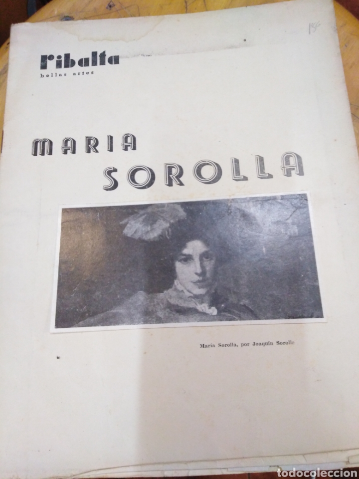 Colecionismo de Revistas e Jornais: REVISTA RIBALTA BELLAS ARTES-MARIA SOROLLA/A&Ntilde;OS 30