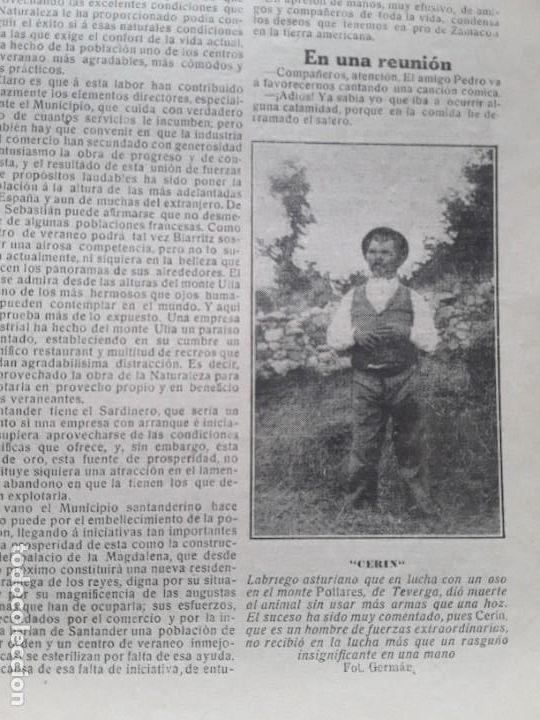 Collezionismo di Riviste e Giornali: POLLARES TEVERGA LABRIEGO ASTURIANO CERIN MUERTE OSO BALTASAR MATE BAILARIN SIN PIES TRANSFORMISTA