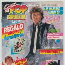 Coleccionismo de Revistas y Periódicos: SUPER POP - Nº 197 - 1985 SIMON LE BON. BRYAN FERRY, VICKY LARRAZ, LUIS MIGUEL, MECANO, D HASSELHOFF. Lote 288024298