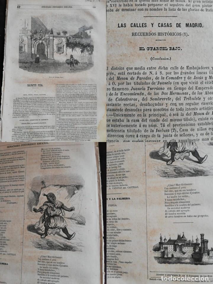Coleccionismo de revistas y peri&oacute;dicos: SEMANARIO PINTORESCO ESPA&Ntilde;OL: N&ordm;42, 16 octubre 1855. Casa de Salvator Rosa &rdquo;Casaccia&rdquo; Arenella Napo