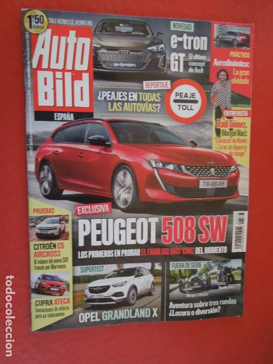 Coleccionismo de Revistas y Peri&oacute;dicos: AUTOBILD REVISTA N &ordm; 573- 11-2018 - PEUGEOT 508 SW