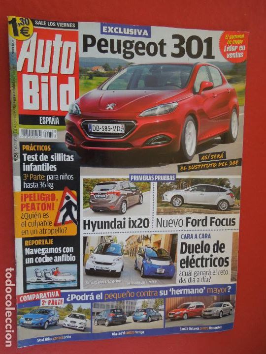 Coleccionismo de Revistas y Peri&oacute;dicos: AUTOBILD REVISTA N &ordm; 258- 11-2010- PEUGEOT 301