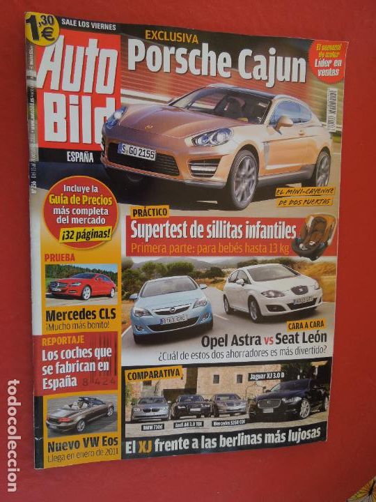 Coleccionismo de Revistas y Peri&oacute;dicos: AUTOBILD REVISTA N &ordm; 256 - 10-2010 - PORSCHE CAJUN