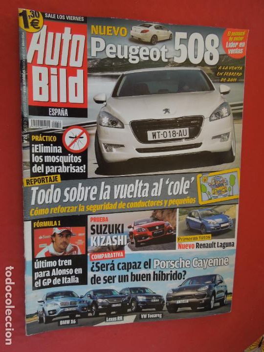 Coleccionismo de Revistas y Peri&oacute;dicos: AUTOBILD REVISTA N &ordm; 251 - 09-2010- PEUGEOT 508