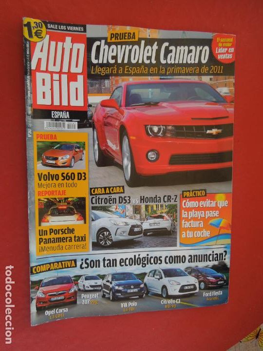 Coleccionismo de Revistas y Peri&oacute;dicos: AUTOBILD REVISTA N &ordm; 247- 08-2010- CHEVROLET CAMARO
