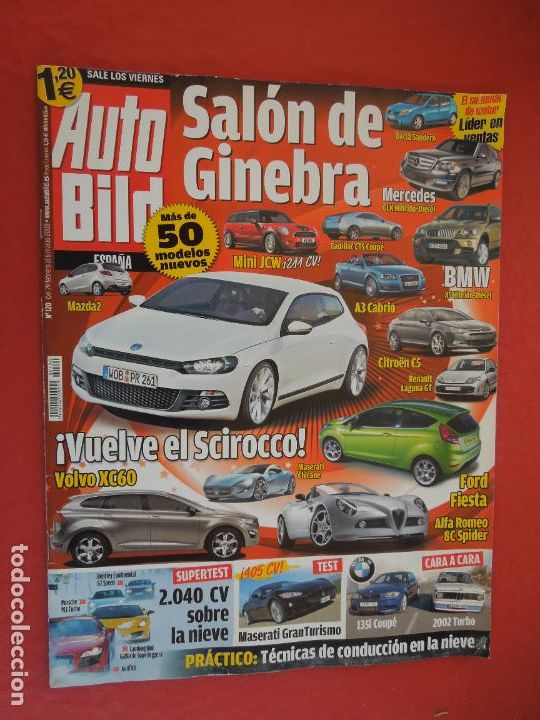 Coleccionismo de revistas y peri&oacute;dicos: AUTOBILD REVISTA N &ordm; 120- 02-2008- SALON DE GINEBRA