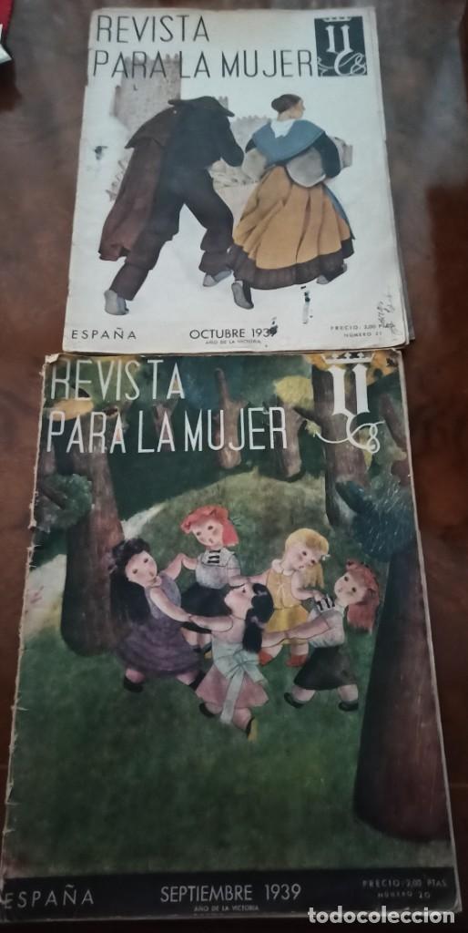 Coleccionismo de Revistas y Peri&oacute;dicos: Lote 2 Revista para la mujer septiembre y octubre 1939
