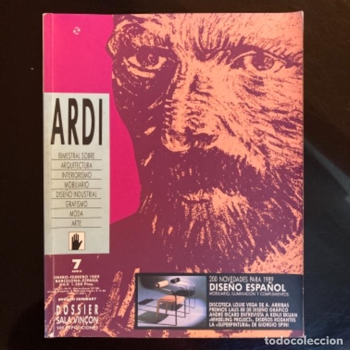 Coleccionismo de revistas y peri&oacute;dicos: REVISTA ARDI. NUMERO 7. DOSSIER SALA VIN&Ccedil;ON 100 EXPOSICIONES. 200 NOVEDADES PARA 1989 DISE&Ntilde;O ESPA&Ntilde;OL