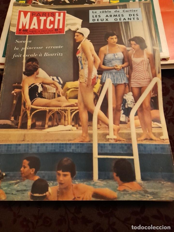 Coleccionismo de revistas y peri&oacute;dicos: PARIS MATCH : SORAYA + RUTH ELLIS + VIVIER + PETER COLLINS ( MORT EN FERRARI ) + SAINT TROPEZ