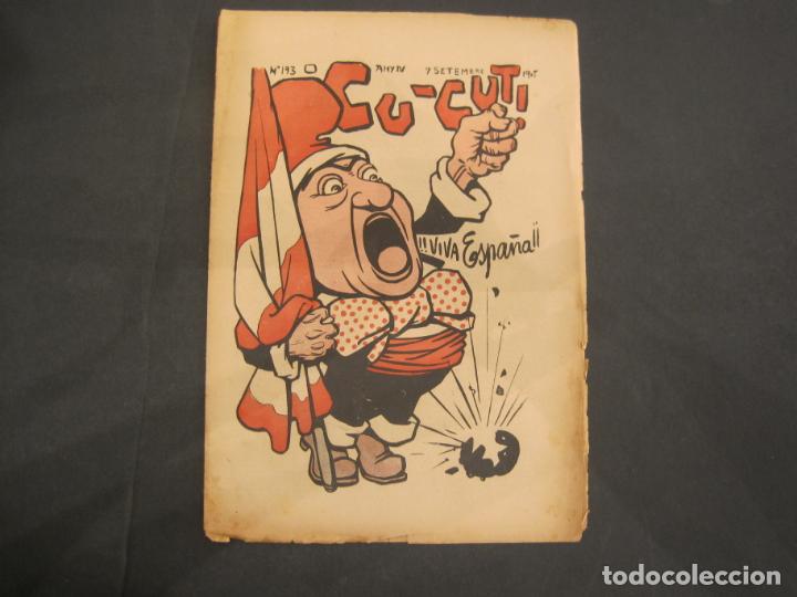 Collection Magazines and Newspapers: REVISTA CATALANA CU CUT !-N&ordm; 193-VIVA ESPA&Ntilde;A-7 SETEMBRE ANY 1905-VER FOTOS-(K-4135)