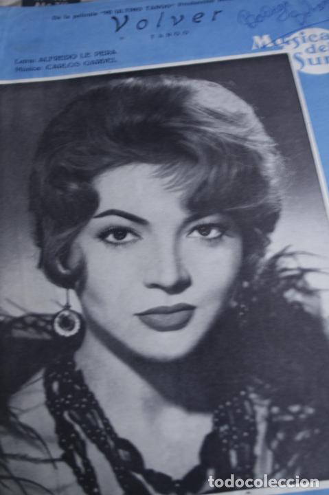 Coleccionismo de revistas y peri&oacute;dicos: Partitura VOLVER Sara Montiel MI ULTIMO TANGO 1960 4 PGS