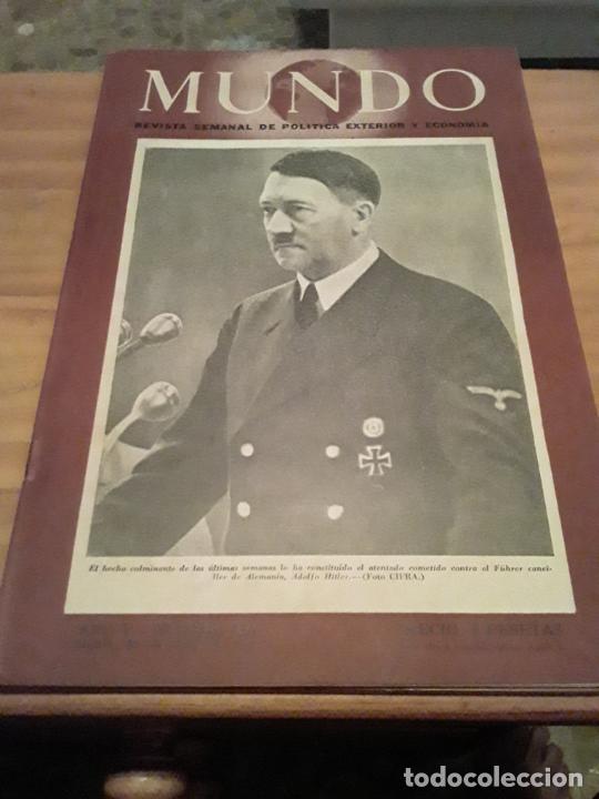 Collection Magazines and Newspapers: MUNDO.REVISTA SEMANAL POLITICA EXTERIOR Y ECONOMIA.A&Ntilde;O V.N.221.30 JULIO 1944.