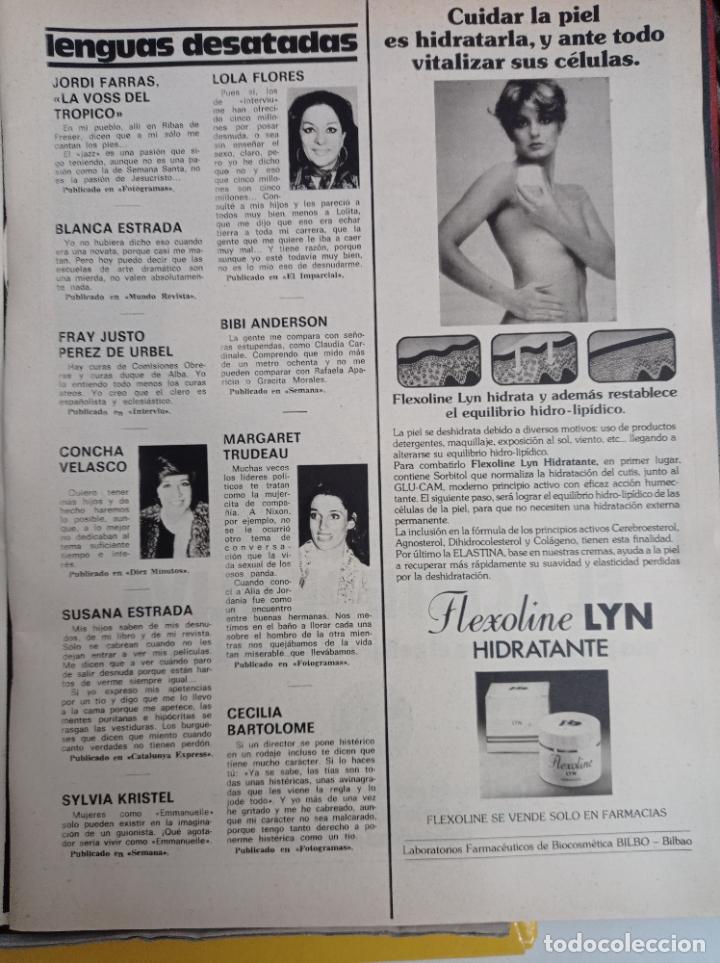 Coleccionismo de revistas y peri&oacute;dicos: lola flores susana estrada margaret trudeau concha velasco flexoline lyn