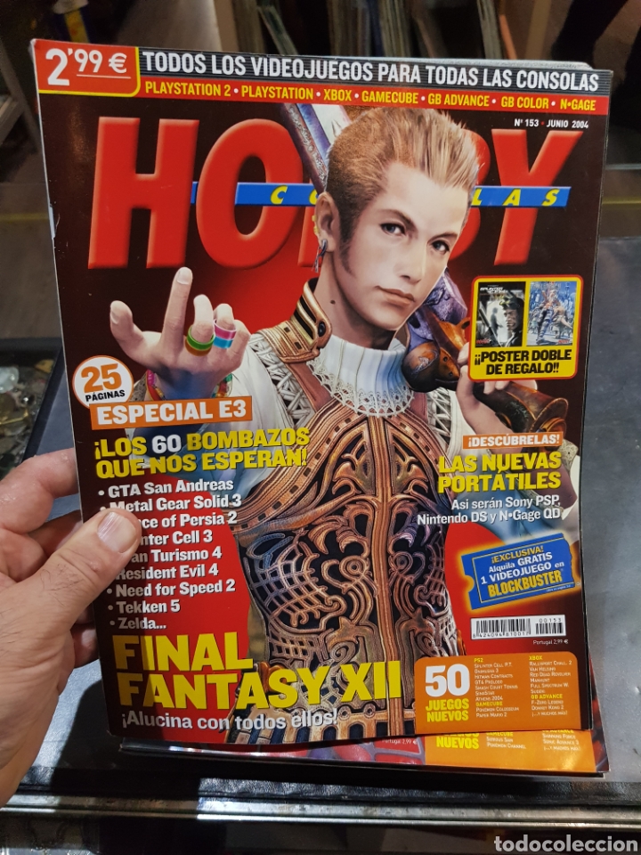 Coleccionismo de Revistas y Peri&oacute;dicos: Revista Hobby Consolas n&uacute;mero 153 con poster