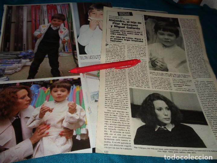 Coleccionismo de revistas y peri&oacute;dicos: RECORTE : PILAR VELAZQUEZ, CON SU HIJO. SEMANA, NOVMBRE 1984(#)