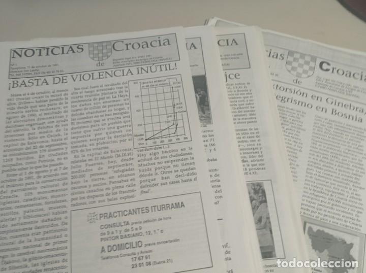Collezionismo di Riviste e Giornali: LOTE 41 BOLETINES NOTICIAS DE CROACIA N&ordm; 1 A 43 VER DESCRIPCI&Oacute;N REF. UR GAR