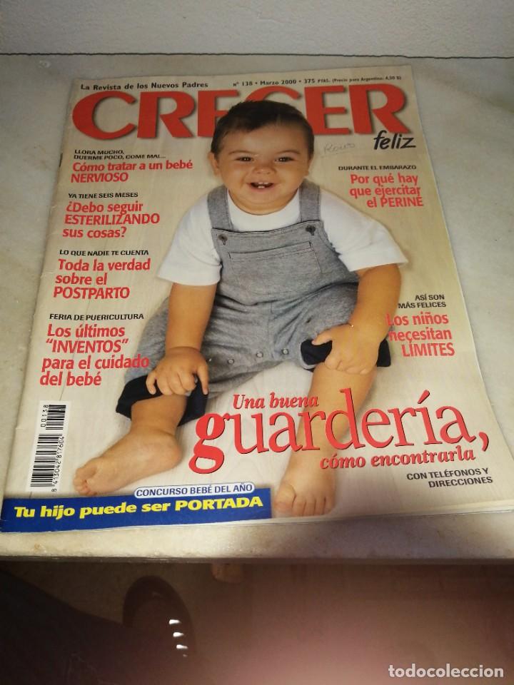 Collectionnisme de Revues et Journaux: Revista CRECER FELIZ ni&ntilde;os beb&eacute;s hijos madres padres N&deg; 138 a&ntilde;o 2000 embarazo parto beb&eacute;