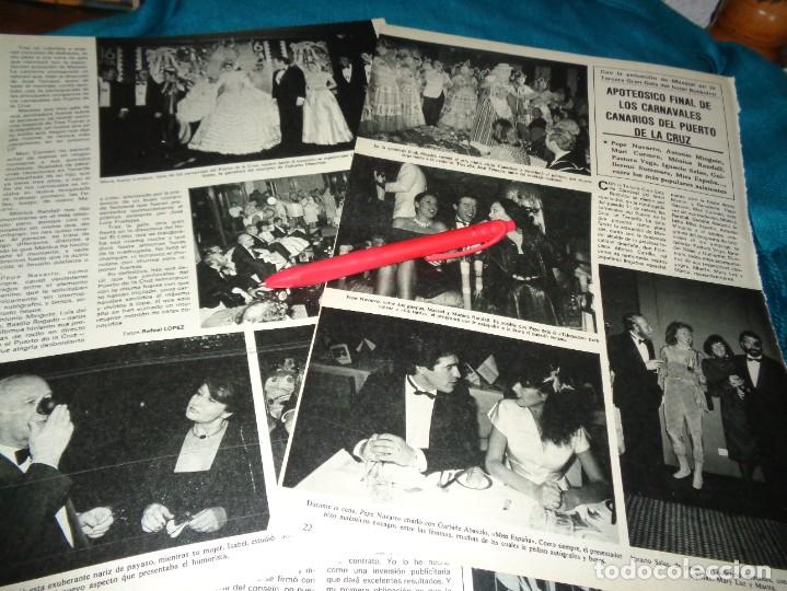 Coleccionismo de Revistas y Peri&oacute;dicos: RECORTE : APOTEOSICO FINAL DE LOS CARNAVALES CANARIOS. MASSIEL. SEMANA, MARZO 1984(#)