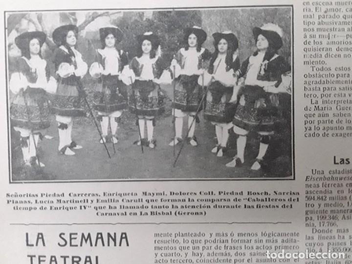 Collezionismo di Riviste e Giornali: COMPARSA EN LAS FIESTAS CARNAVAL LA BISBAL GERONA REVISTA A&Ntilde;O 1910