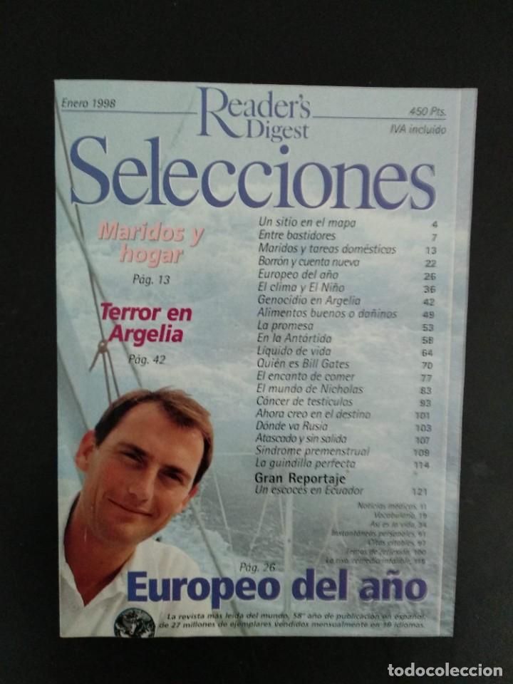 Colecionismo de Revistas e Jornais: REVISTA SELECCIONES DEL READER&acute;S DIGEST ENERO 1998