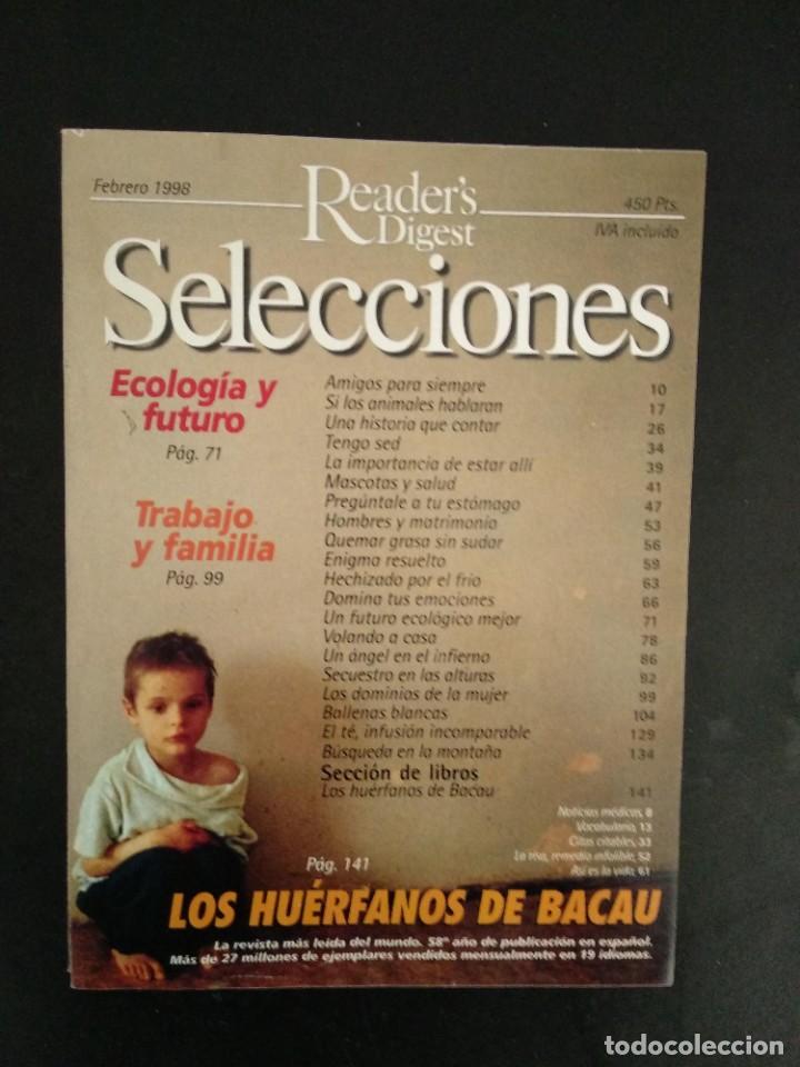 Colecionismo de Revistas e Jornais: REVISTA SELECCIONES DEL READER&acute;S DIGEST FEBRERO 1998