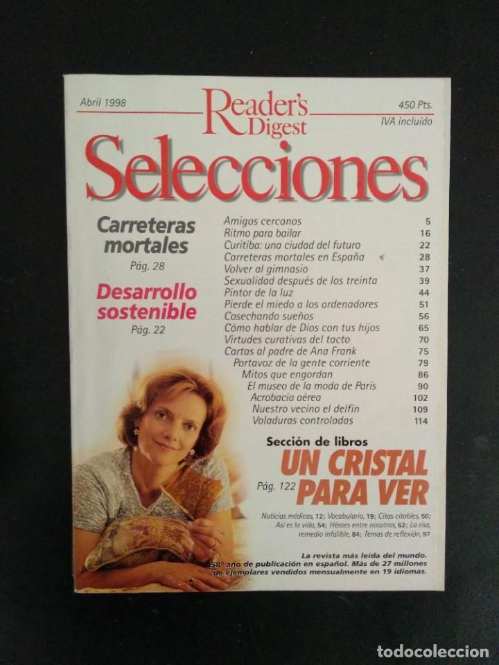 Colecionismo de Revistas e Jornais: REVISTA SELECCIONES DEL READER&acute;S DIGEST ABRIL 1998