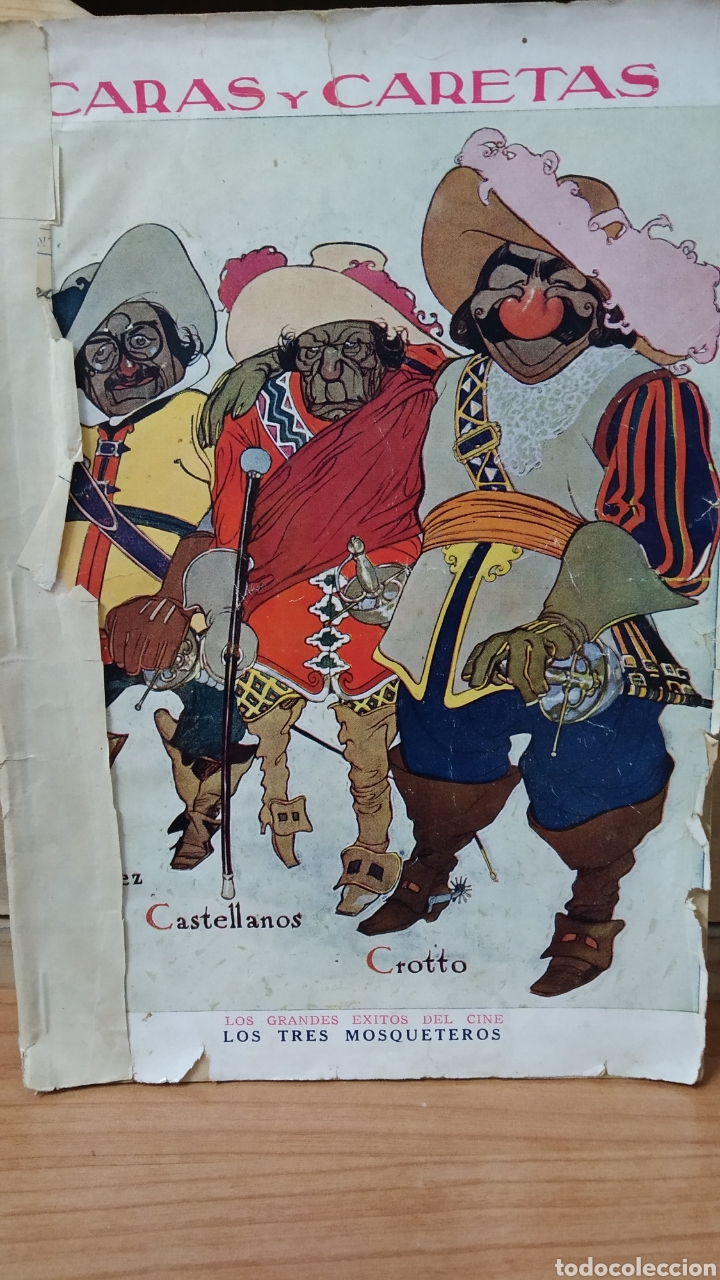 Coleccionismo de revistas y peri&oacute;dicos: CARAS Y CARETAS. A&Ntilde;O XXV - N&ordm; 1241 - 15 DE JULIO DE 1923. ARGENTINA LOS TRES MOSQUETEROS