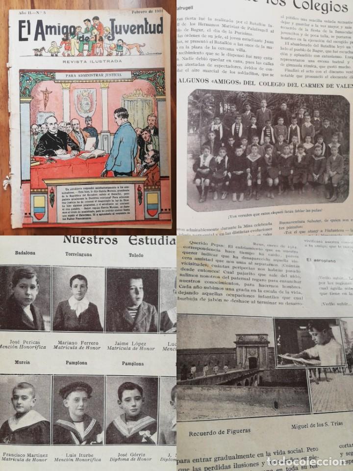 Sammeln von Zeitschriften und Zeitungen: l amigo de la juventud. A&ntilde;o II, N&ordm;5 Febrero 1914 : Colegio El Carmen de Valencia, Batall&oacute;n infantil