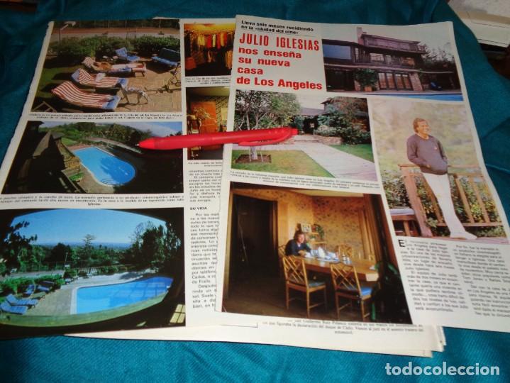 Coleccionismo de Revistas y Peri&oacute;dicos: RECORTE : JULIO IGLESIAS, ENSE&Ntilde;A SU CASA DE LOS ANGELES. SEMANA, MAYO 1984(#)