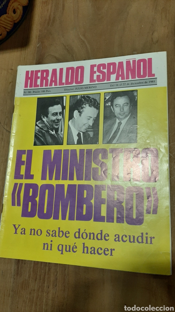 Coleccionismo de Revistas y Peri&oacute;dicos: HERALDO ESPA&Ntilde;OL 1981 N&Uacute;MERO 80 EL MINISTRO BOMBERO CARRILLO EJERCITO TOMA PODER ..JULIO IGLESIAS