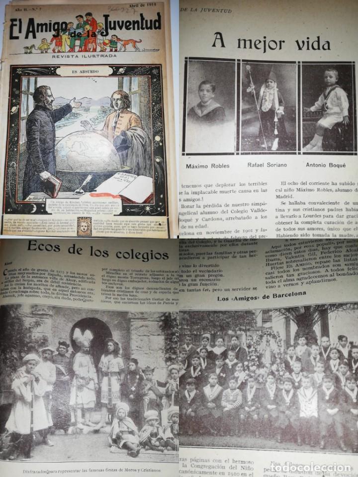 Collezionismo di Riviste e Giornali: El amigo de la juventud. A&ntilde;o . II, N&ordm;7 abril 1914: Maristas de Burgos, Moros y Cristianos Alcoy, Ma