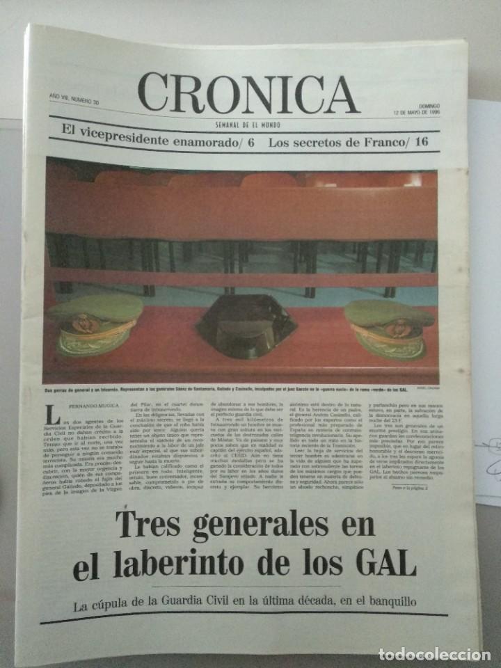 Colecionismo de Revistas e Jornais: CRONICA SEMANAL DE EL MUNDO -12 /05/1996