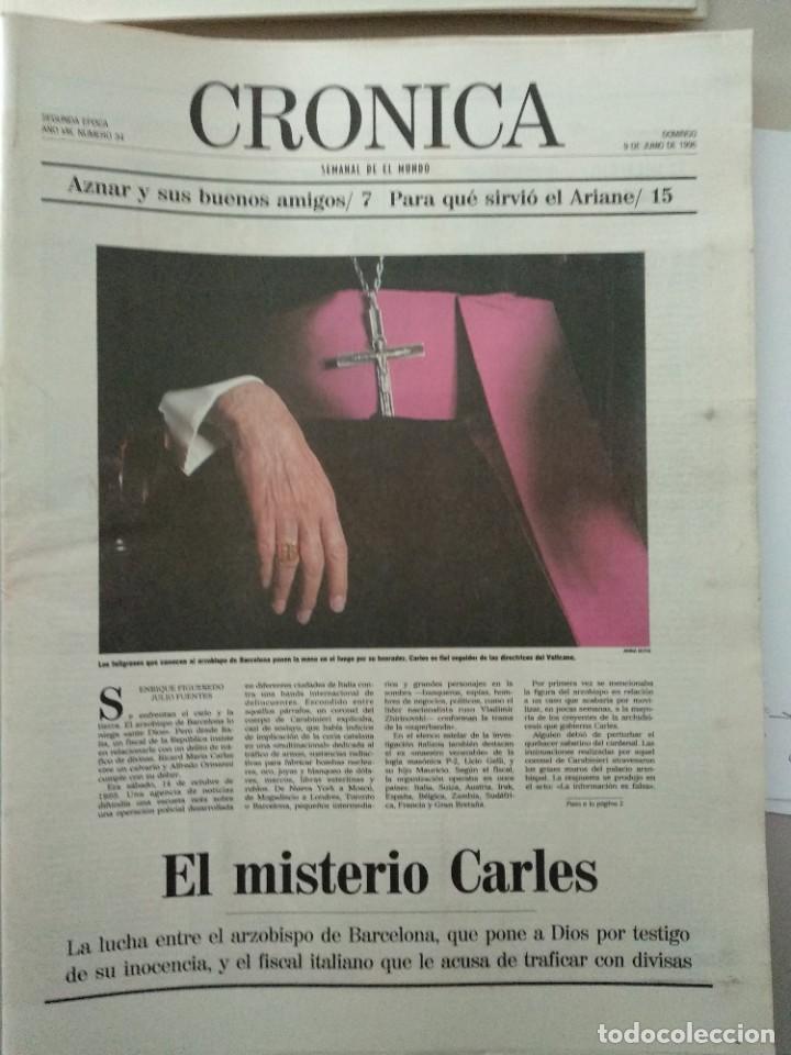 Colecionismo de Revistas e Jornais: CRONICA SEMANAL DE EL MUNDO -09/06/1996