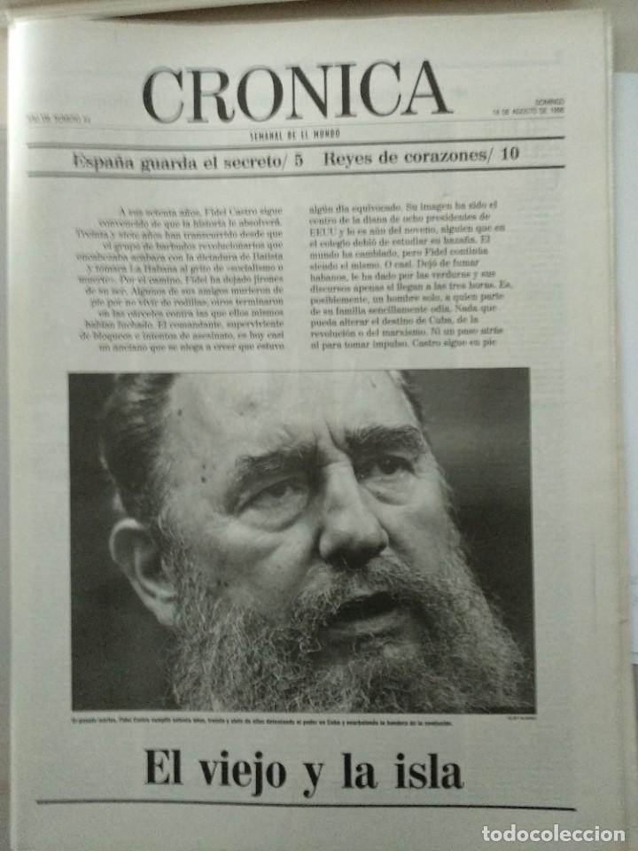 Collezionismo di Riviste e Giornali: CRONICA SEMANAL DE EL MUNDO -18/08/1996